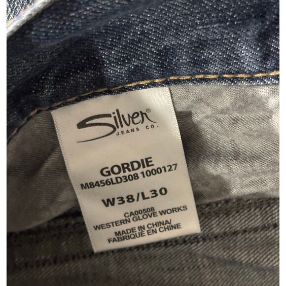 Silver Jeans Co Gordie Men’s W38 L30 Relaxed Fit Straight Leg Denim Jeans - Picture 5 of 15